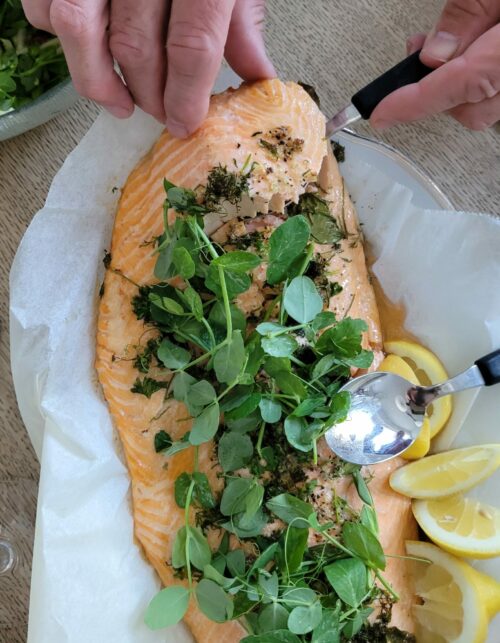 Fisk Lakseside 1,4-1,8 kg færøsk lakseside i ovnen