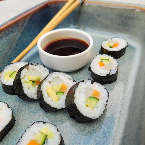 sushi med linefanget, færøsk kuller