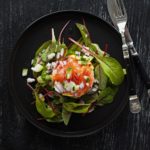 opskrift på urtebagt ricotta med koldrøget færøsk laks