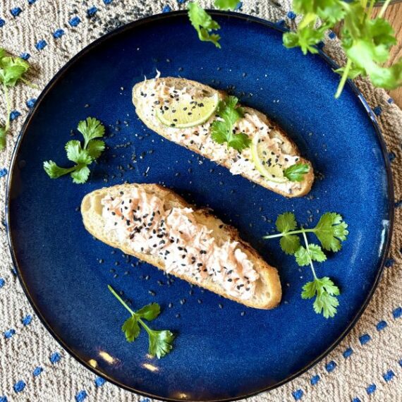 Laksemousse med lime og koriander, færøsk laks