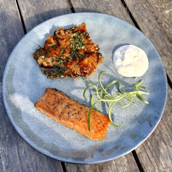 Færøsk laks tilberedt i airfryer